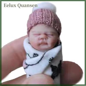 Eelux Đồ trang trí PVC mô phỏng cho trẻ sơ sinh đồ chơi tay cầm búp bê ngón tay quần áo thật ngẫu nhiên