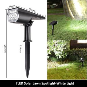 Solar Garden light 7LED Solar Spotlight Waterproof Solar Lights Outdoor Garden Landscape Light for Courtyard Balcony