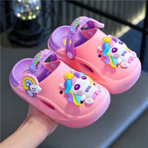 Js Kasut Sandals Unicorn 229 /Shoes Budak Perempuan sarung cute girls Sandal Anti slip Size 20-30