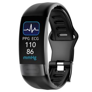 New Health Smartband ECG Smart Band Sport Watch Heart Rate Monitor PPG Bracelet Blood Pressure Waterproof Wristband Body temperature Fitness Trackers