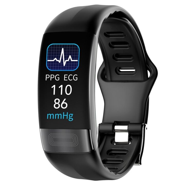 New Health Smartband ECG Smart Band Sport Watch Heart Rate Monitor PPG Bracelet Blood Pressure Waterproof Wristband Body temperature Fitness Trackers Lazada