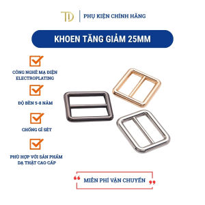 Khoen tăng giảm dây túi xách 25mm khoen tăng đưa hình chữ nhật độ bền 5-8 năm phụ kiện làm túi xách