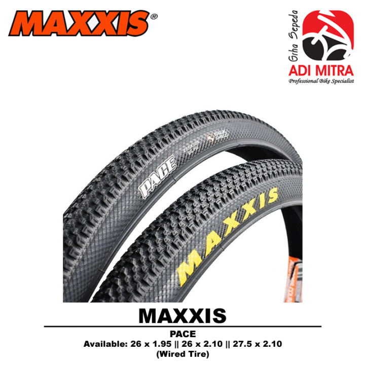Maxxis Pace Wired Tire Ban Luar Sepeda MTB 26 inch