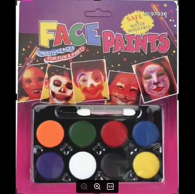 (SG shop) Face painting make up kit Halloween horror face make up kit children make up set waterproof face make up artist paint palette