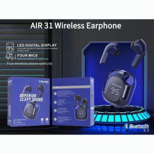 Air 31 Sports Wireless Earphone Transparent Low latency Gaming Bluetooth headset