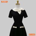 [DUY NHẤT 25-29.05 - VOUCHER 40K]Đầm thiết kế BEMINE cổ tròn nơ phối viền dáng chữ A phù hợp đi chơi-MT10402. 