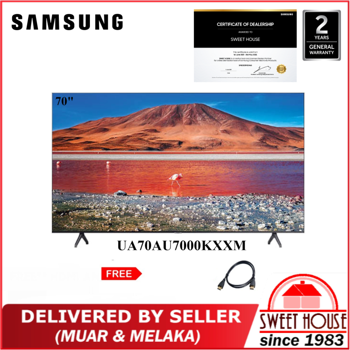 [OFFER] Samsung 70 Inch LED (UA70AU7000) 4K UHD Smart TV UA70AU7000KXXM