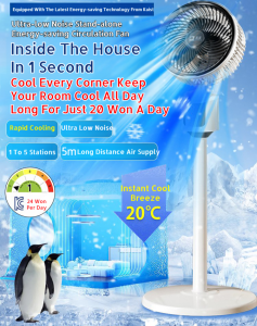 🌟Top Rated🔥Whole House Circulation System Household Fan Industrial Fan Light Sound Windy Highspeed Collection And Output Powerful Secure Encryption Mesh Cover Student Dorm Floor Fan Remote Ultra Silent Large Usb Interface Fan