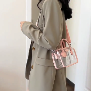 Clear PVC Handbag Practical and Fashionable Shoulder Bag Transparent Crossbody Bag Handbags for Daily Use