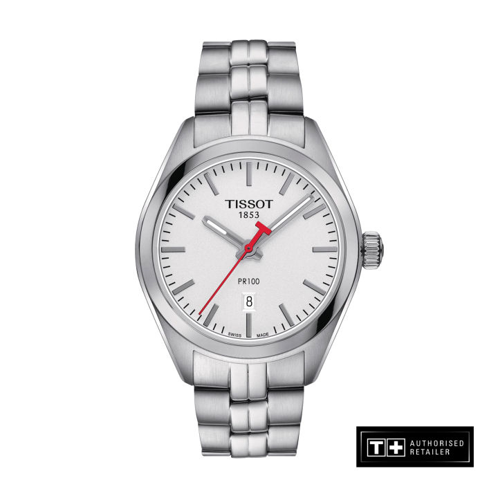 Tissot PR100 NBA Ladies Stainless Steel Bracelet Quartz Watch