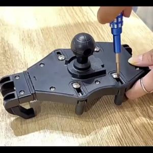 2025SEAMETAL Motorcycle Phone Holder GPS Navigation Handphone Bracket Eight-claws Shock Absorber Mobile Phone MountLKINJ