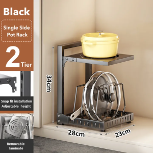 Kitchen Pan Rack 2/3/4 /7Layers Adjustable Multifunction Pot Shelving Kitchenware Storage Rack