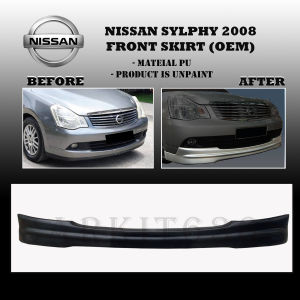 NISSAN SYLPHY 2008 OEM FRONT SKIRT LIP ORIGINAL SKIRT BODYKIT (MATERIAL PU)