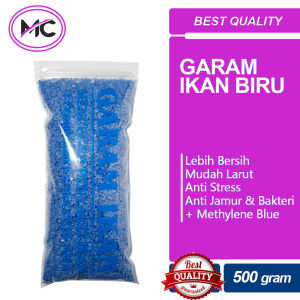 Garam Biru Ikan Cupang Aquarium Garem Kristal Blue Salt 500 gram Pencegah Jamur White Spot Penghilang Stres