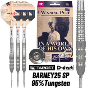 TARGET STEEL TIP DARTS - 23G BARNEY25 SP (SWISS) Raymond Van Barney 95% TUNGSTEN DART