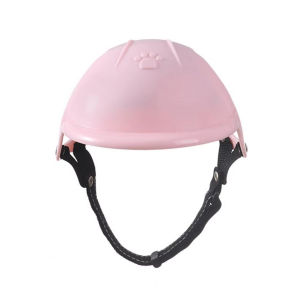 Adjustable Dog Cat Helmets with Ear Holes Hard Pet Motorcycle Helmet Dog Helmet Hat Pet Accessories
