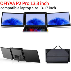 [comebuy88] 13.3inch OFIYAA P2 Portable Monitor Screen For Laptop Extended Monitor Portable Full HD Refresh Rate 1080P HD 12 Inch Mobile Pixels Trio For Airplanes And Co-working Energy Saving Dispaly