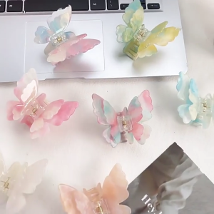 Fashionable Double Layer Butterfly Hair Clip Stylish Hairpin Enhancing Your Look Suitable for Multiple Occasion