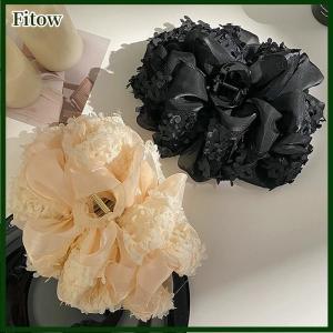 Fitow Elegance Temperament Large Claw Clip Multilayer Bow Hair Clips Ponytail Hairpin Women Hair Accessories