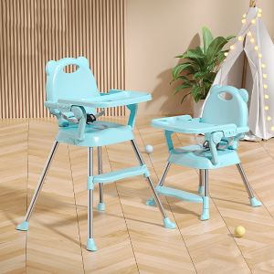 High Chair for Baby Foldable Baby Chair 3-Level Adjustment Baby Feeding Highchair Non-slip