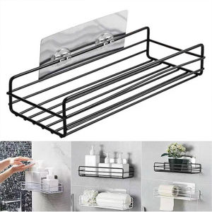 UPPER Punch-free Shower Corner Shelf Shampoo Bathroom Shelf Wall-mounted Metal Kitchen Shelf