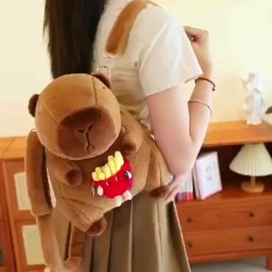 Plush Animal Backpack Cute Soft Stuffed Toy Bag for Teens Students Casual School Birthday Gift