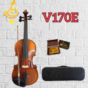 HANDMADE VIOLIN CANNZONA .V170E. WITH HANDMADE BOW OBLONG CASE AND P98010 BLACK ROSIN-BEAUTIFUL AND CLEAR TONE