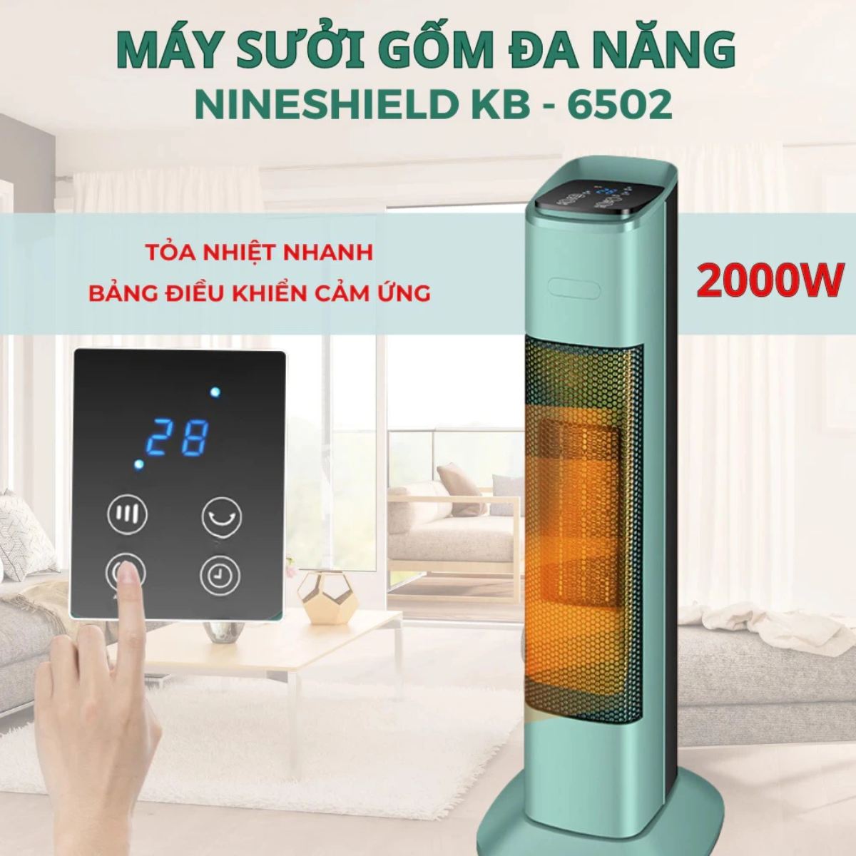 Làm sao để máy sưởi gốm không làm khô da vào mùa đông?