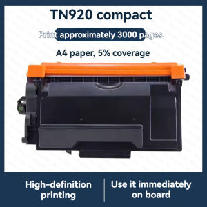 Compatible TN920 TN920XL Toner Cartridge 3000 Pages Yield(A45% Coverage) Replacement for Brother HL‑L5210DN HL‑L6210DW DCP‑L5510DN MFC‑L5710DN Laser Printers
