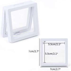 MIRELAE Nhẫn Hộp đựng đồ trang sức Màng PE Bông tai Hộp trưng bày trang sức 3D Hộp trình bày Quà Tặng Trang sức