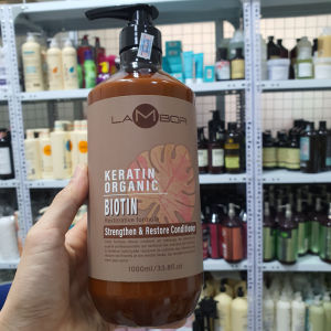 Dầu Xả LAMBOR KERATIN Sạch Gàu Kiềm Dầu Chống Gãy Rụng Phục Hồi Nang Tóc Siêu Mượt 1000ml