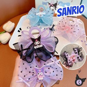 Sanrio Hoạt Hình Kẹp Tóc Mũ Kawaii Kuromi Cinnamoroll My Melody Y2k Cô Gái Nơ Phụ Kiện Tóc Trẻ Em Sinh Nhật Quà Tặng