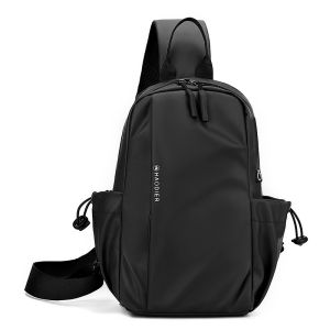Techdoo Tas Selempang Pria Earphone Hole Sling Bag Cowok Casual TS616