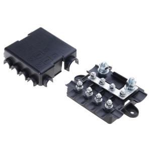 Đáng tin cậy khối phân phối điện 5 cách chịu lực cao cầu chì hộp với bìa cho 12V 24V ứng dụng hệ thống điện