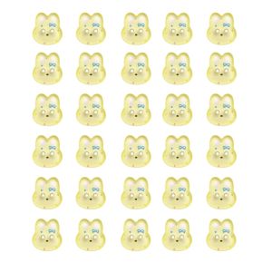 GIORGIONE 30pcs DIY Bunny Buttons Transparent Acrylic Clothing Sewing Buttons Handmade Accessories Decorative Cute Rabbit Button Clothing Decoration