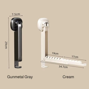 Aitemay không có cú đấm treo tường móc quần áo cho thú cưng cốc hút mạnh Giá phơi khô có thể gấp lại có thể thu vào di động ban công giá đồ giặt là cho cửa sổ trong nhà sử dụng cửa