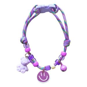 Phim hoạt hình dệt kim Vòng cổ thú cưng có thể điều chỉnh được cho chó mèo thời trang sử dụng thường nhật dễ dàng điều chỉnh kích thước