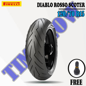 Ban Depan Motor YAMAHA XMAX PIRELLI DIABLO ROSSO SCOOTER 120/70 Ring 15 Tubeless