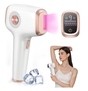 Anbolt Flashes Laser Hair Removal Device with Ice Cooling Care Function for Women Painless Whole Body Permanent Hair Removal