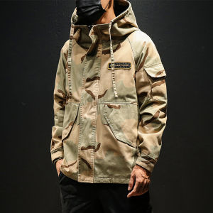 SUPERLI 2026 Men Military Camouflage Jacket Windbreakers Fashion  Hoode Jacket Korean Style Clothes 5XL