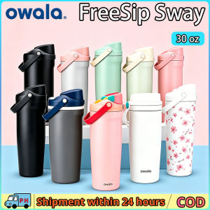 ready stock Original Owala Thermos Stainless Steel Insulated FreeSip Sway 30oz Spill-Resistant Shatterproof Easy-Clean