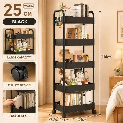 Trolley Storage Rack Living Kitchen Multilayer Trolley Storage Rack Shelf With Wheels Trolley Cart Shelf Rak