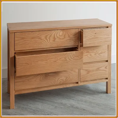Tủ phòng bếp 6 Ngăn Kéo Gỗ Sồi Juno Sofa Chất Lượng ( Màu Gỗ Tự Nhiên )