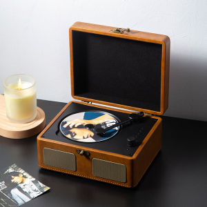 Middix KPOP Retro CD/DVD Portable Bluetooth Speaker features a built-in battery and speaker can connect to a TV