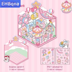 [COD] EHBqna SPORTS สติกเกอร์สัตว์เลี้ยงสุดสร้างสรรค์1ชุดสติกเกอร์ตกแต่งฉาก3D การ์ตูนน่ารักๆแบบ DIY สติกเกอร์แฟชั่นน่ารักสติกเกอร์ capybara ของขวัญ