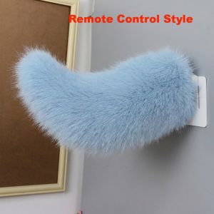 INEXTIN Rechargeable Remote Control Electric Bicycle Tail Realistic Fluffy Car Electric Wagging Tail Cute Self-adhesive Motorcycle Tail Ornament All Vehicles
