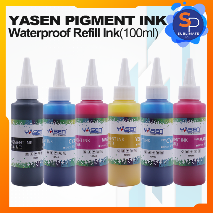 Yasen Premium Waterproof Refill Ink 100ML Pigment Ink for Epson