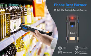【🔥🔥🔥Hot sale & Local stocks】Eyoyo 2D Barcode Scanner Bluetooth เครื่องสแกนบาร์โค้ดโทรศัพท์กลับคลิปบน QR Code Scanner3-In-1 USB & Wirelessแถบชาร์จได้เครื่องอ่านโค้ดสำหรับขายปลีกคลังสินค้าการจัดการคลังสินค้าใช้งานร่วมกับ iPhoneAndroidIOS