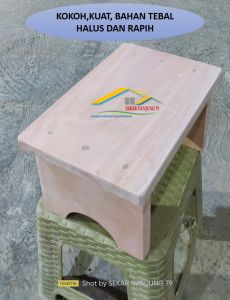 JENGKOK KAYU MATERIAL MAHONI PERHUTANI AWET KOKOH HALUS DAN RAPIH