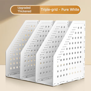 Foldable Desktop File Bookshelf Document & Paper Folder Storage Organizer for Office School Home